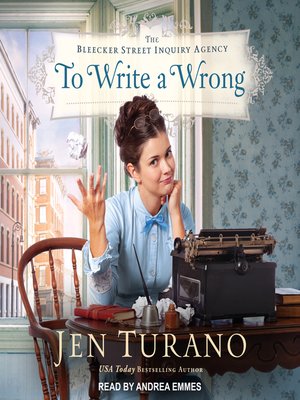 cover image of To Write a Wrong